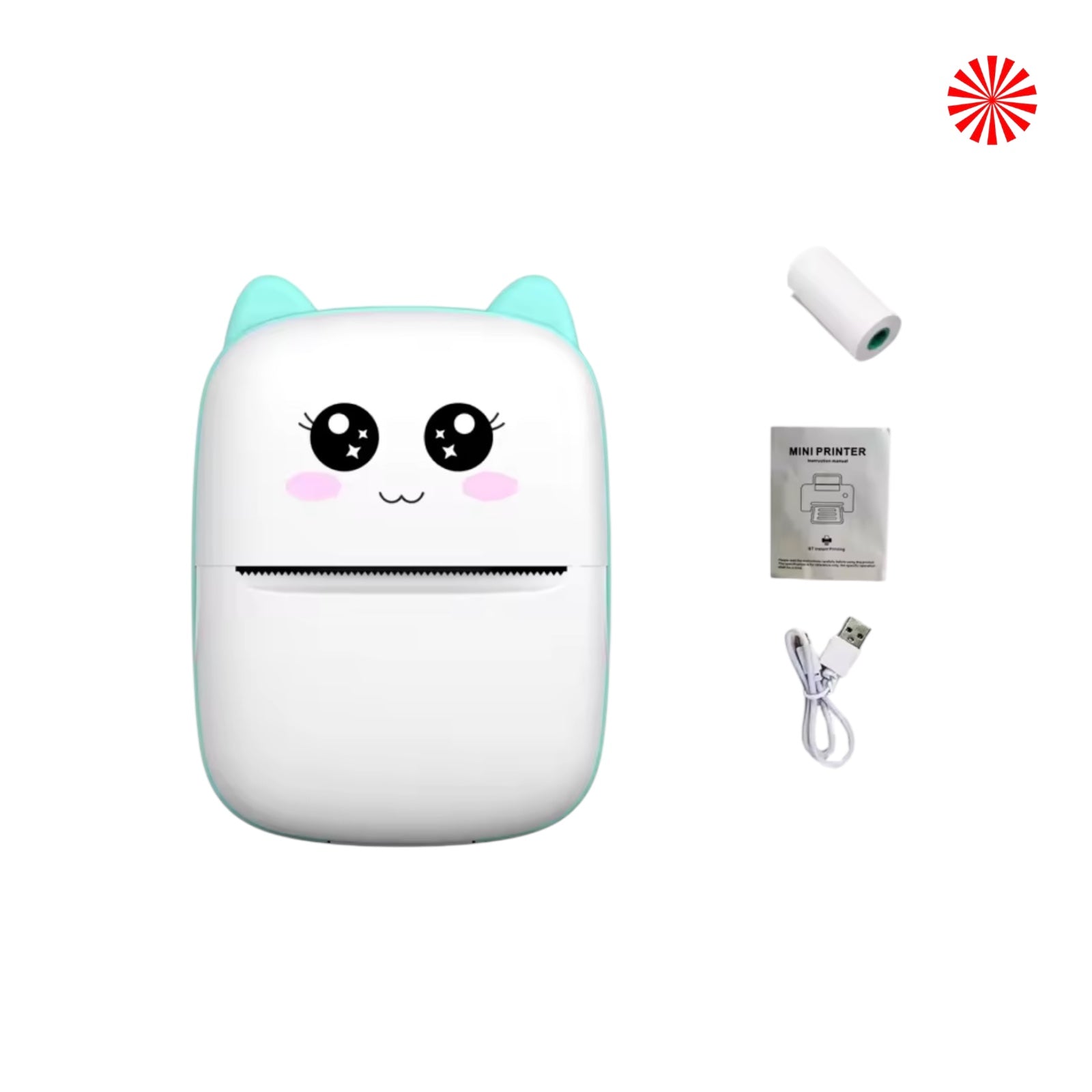 Mini portable thermal printer cat - Bluetooth