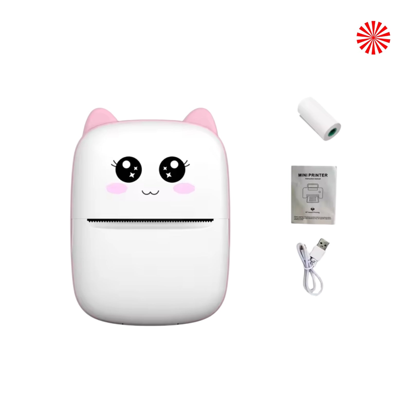 Mini portable thermal printer cat - Bluetooth